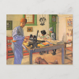 Carl Larsson-schilderij, Mijn Etsatelier, Briefkaart