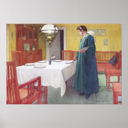 Carl Larsson School Lunch Fine Art Poster Imprimer (Devant)