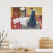 Carl Larsson School Lunch Fine Art Poster Print (Keuken)