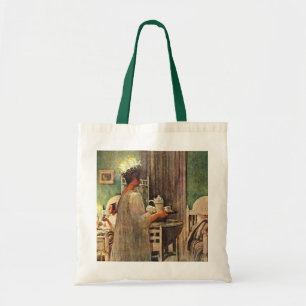 Carl Larsson St. Lucia Day Kerstmis in Zweden Tote Bag