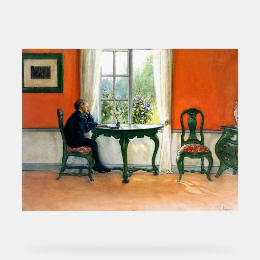 Carl Larsson - Verplichte Lectuur Acryl Bord (Voorkant)