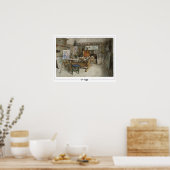 Carl Larsson Zedign Affiche artistique #125 (Cuisine)