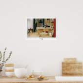 Carl Larsson Zedign Affiche artistique #155 (Cuisine)