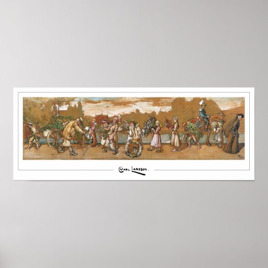 Carl Larsson Zedign Affiche d'art #89 (Devant)