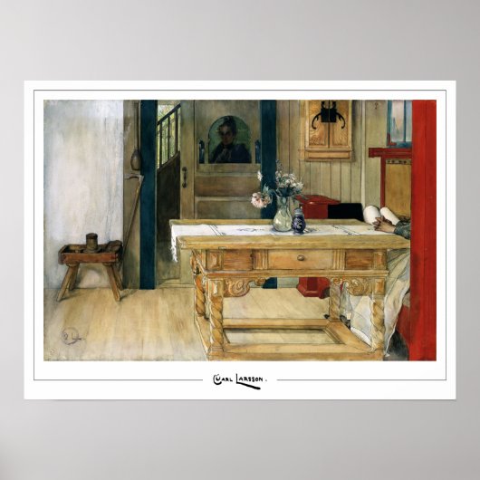 Carl Larsson Zedign Art Poster #155 (Voorkant)