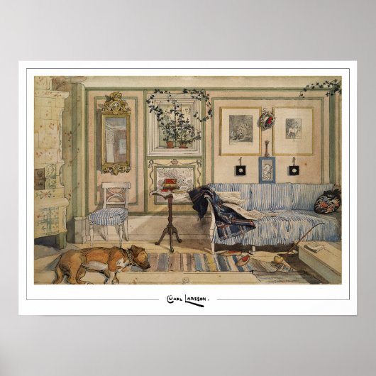 Carl Larsson Zedign Art Poster #160 (Voorkant)