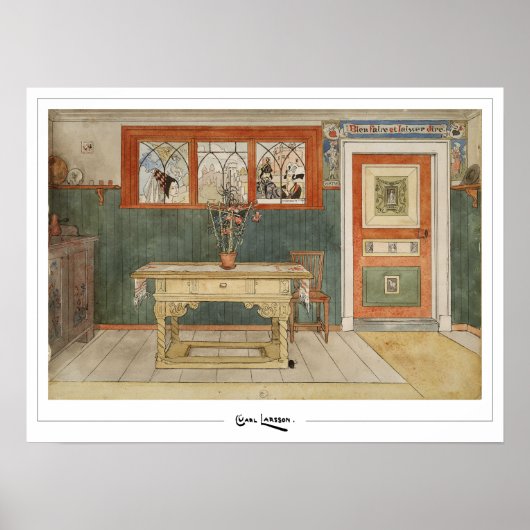 Carl Larsson Zedign Art Poster #285 (Voorkant)
