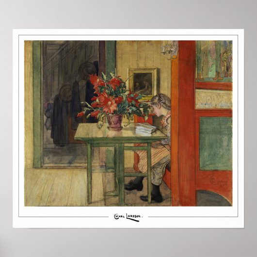Carl Larsson Zedign Art Poster #5 (Voorkant)