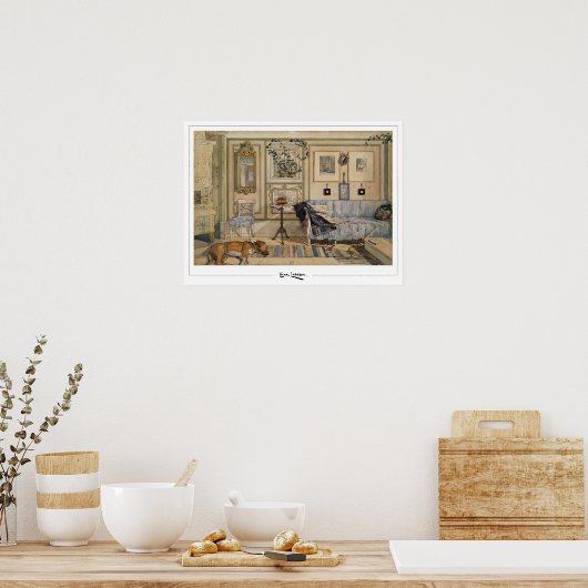 Carl Larsson Zedign Poster d'art #160 (Cuisine)