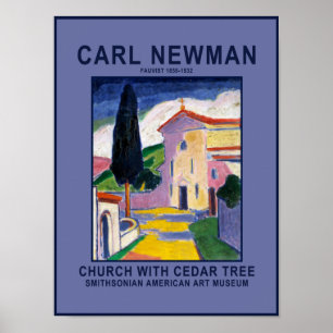 Carl Newman Church met een Poster van het Cedar Tr