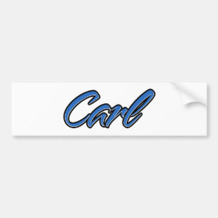 Carl Nom bleu Aufkleber Sticker Autoaufkleber