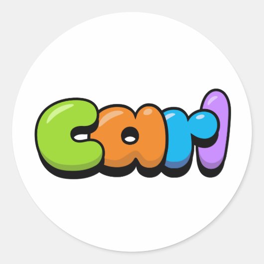 Carl Ronde Sticker (Voorkant)