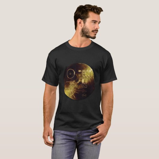 Carl Sagan's gouden plaat T-shirt (Voorkant volledig)