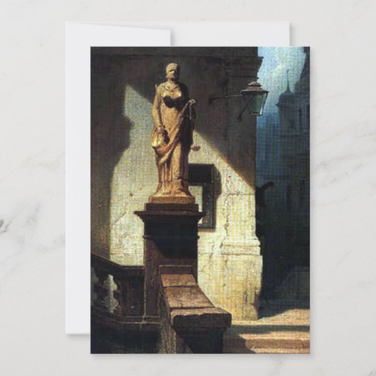 Carl Spitzweg - Justitia Kaart (Voorkant)