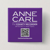 Carl voor Cochise Sq Button, 2 In Button (Voorkant)