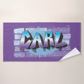 Carl Votre Nom Graffiti Bath Beach Towel (Serviette de bain)