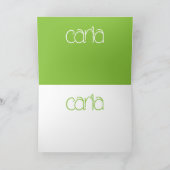 Carla lime carte d'anniversaire (Intérieur)