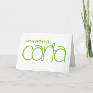 Carla limoen Verjaardag Kaart