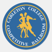 Carleton Ballroom Team Logo Sticker (Voorkant)