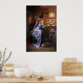 Carlier: Elegant Lady met Ketting Poster (Keuken)