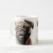 Carlin amoureux des chiens mug chien maman mug (Devant gauche)