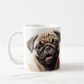 Carlin amoureux des chiens mug chien maman mug (Gauche)