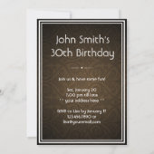 Carlin Brown de damassé et invitation (Dos)