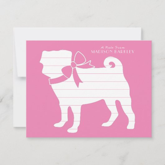 Carlin Chien Chien Carte de remerciements (Devant)