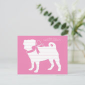 Carlin Chien Chien Carte de remerciements (Debout devant)