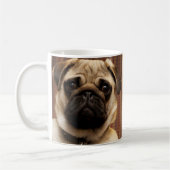 Carlin Chien chiot Mug café Mug Coupe (Gauche)