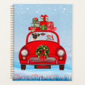 Carlin Chien En Voiture Avec Le Père Noël (Devant)