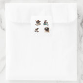 Carlin Chien Funny 4 Pack Stickers (Sac)