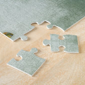 Carlin Chien Jigsaw Puzzle Floral Sur Vert (Côté)
