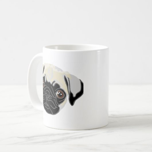 Carlin Chien Maman Mug (Devant gauche)