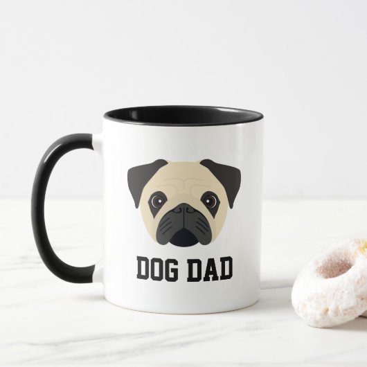 Carlin Chien Papa Mug (Avec donut)