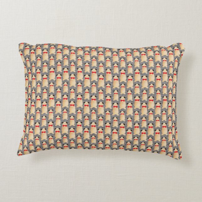 Carlin Coussin d'accents de Noël (Dos)