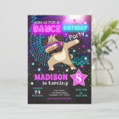 Carlin Dabbing Anniversaire Invitation / Dance Par (Debout devant)