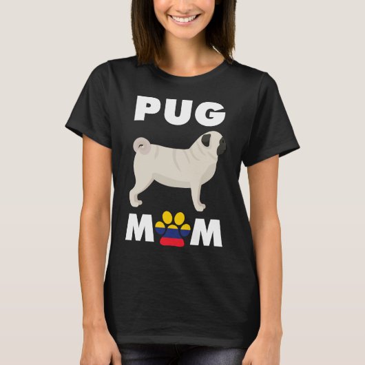 Carlin de chien colombien Maman Essential T-Shirt  (Devant)