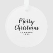 Carlin de chiot de Joyeux Noël (dos)