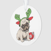 Carlin de chiot de Joyeux Noël (devant)