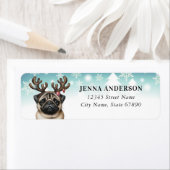 Carlin de Noël Retourner l'adresse Étiquettes (En situation)