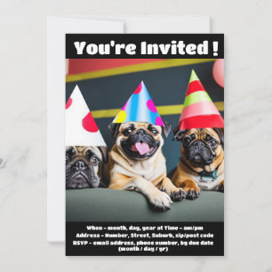 Carlin Dog Invitation spéciale