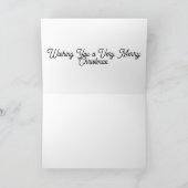 Carlin et chat - Carte de Noël (Intérieur)