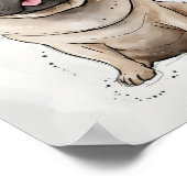 Carlin | Impression de chien | Impression d'art po (Coin)