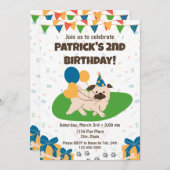 Carlin Invitation d'anniversaire (Devant / Derrière)