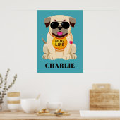Carlin Life nom personnalisé et affiche couleur (Cuisine)