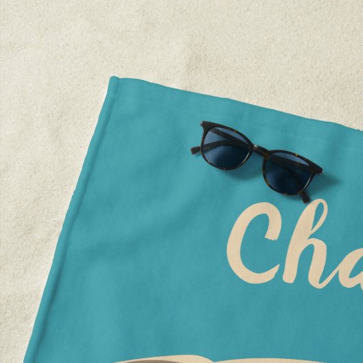 Carlin Life nom personnalisé et texte serviette de (En situation)