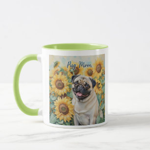 Carlin Maman Sunflower Mug à deux tons
