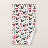 Carlin mignon de Noël (Serviette à main)