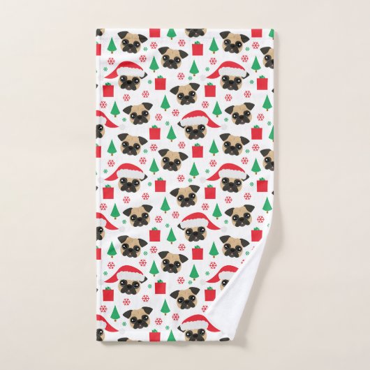 Carlin mignon de Noël (Serviette à main)